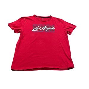 Red Men’s Hollister Short Sleeve Tee, Size Large